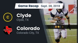 Recap: Clyde  vs. Colorado  2018