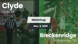 Matchup: Clyde  vs. Breckenridge  2018