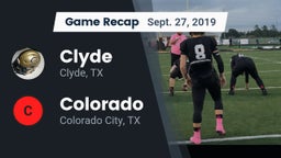 Recap: Clyde  vs. Colorado  2019