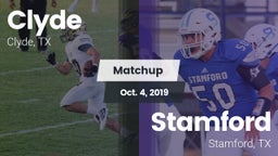 Matchup: Clyde  vs. Stamford  2019