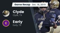 Recap: Clyde  vs. Early  2019