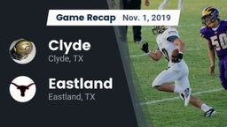 Recap: Clyde  vs. Eastland  2019