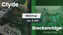 Matchup: Clyde  vs. Breckenridge  2019