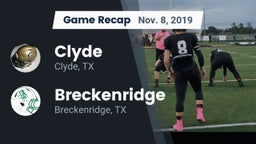 Recap: Clyde  vs. Breckenridge  2019