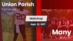 Matchup: Union Parish High vs. Many  2017