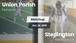 Matchup: Union Parish High vs. Sterlington  2018