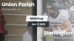 Matchup: Union Parish High vs. Sterlington  2019