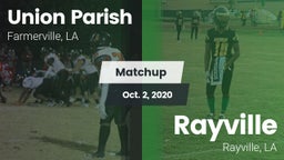 Matchup: Union Parish High vs. Rayville  2020