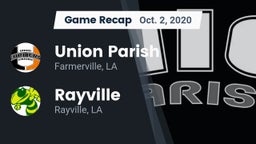 Recap: Union Parish  vs. Rayville  2020