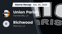 Recap: Union Parish  vs. Richwood  2020