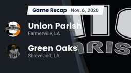 Recap: Union Parish  vs. Green Oaks  2020
