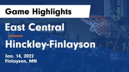 East Central  vs Hinckley-Finlayson  Game Highlights - Jan. 14, 2022