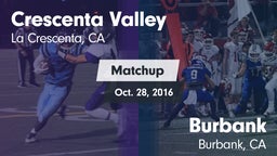 Matchup: Crescenta Valley vs. Burbank  2016