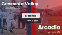 Matchup: Crescenta Valley vs. Arcadia  2017