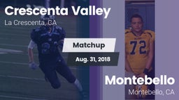 Matchup: Crescenta Valley vs. Montebello  2018