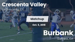 Matchup: Crescenta Valley vs. Burbank  2018