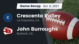 Recap: Crescenta Valley  vs. John Burroughs  2021