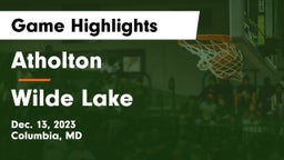 Atholton  vs Wilde Lake  Game Highlights - Dec. 13, 2023