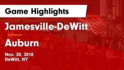 Jamesville-DeWitt  vs Auburn Game Highlights - Nov. 30, 2018