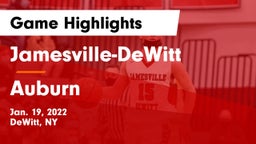 Jamesville-DeWitt  vs Auburn  Game Highlights - Jan. 19, 2022