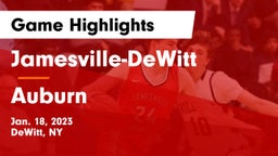 Jamesville-DeWitt  vs Auburn  Game Highlights - Jan. 18, 2023