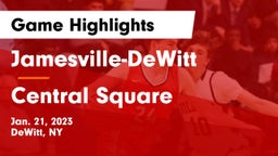 Jamesville-DeWitt  vs Central Square  Game Highlights - Jan. 21, 2023