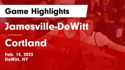 Jamesville-DeWitt  vs Cortland  Game Highlights - Feb. 14, 2023