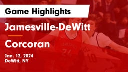 Jamesville-DeWitt  vs Corcoran  Game Highlights - Jan. 12, 2024