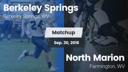 Matchup: Berkeley Springs vs. North Marion  2016