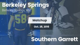 Matchup: Berkeley Springs vs. Southern Garrett 2016