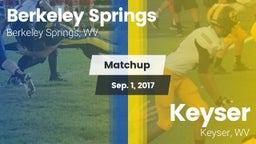 Matchup: Berkeley Springs vs. Keyser  2017