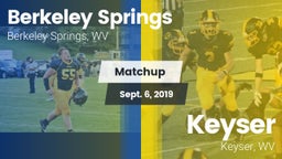Matchup: Berkeley Springs vs. Keyser  2019