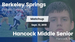 Matchup: Berkeley Springs vs. Hancock Middle Senior  2019