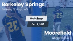 Matchup: Berkeley Springs vs. Moorefield  2019