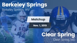 Matchup: Berkeley Springs vs. Clear Spring  2019