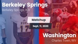 Matchup: Berkeley Springs vs. Washington  2020