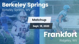Matchup: Berkeley Springs vs. Frankfort  2020