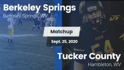 Matchup: Berkeley Springs vs. Tucker County  2019