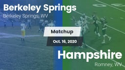 Matchup: Berkeley Springs vs. Hampshire  2020