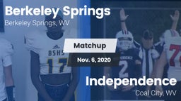 Matchup: Berkeley Springs vs. Independence  2020