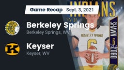 Recap: Berkeley Springs  vs. Keyser  2021