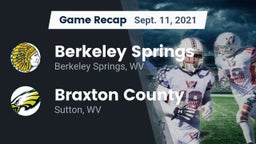 Recap: Berkeley Springs  vs. Braxton County  2021