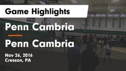 Penn Cambria  vs Penn Cambria  Game Highlights - Nov 26, 2016