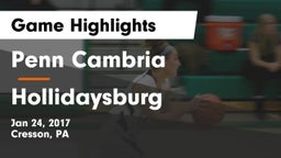 Penn Cambria  vs Hollidaysburg  Game Highlights - Jan 24, 2017