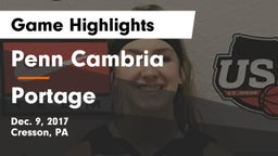 Penn Cambria  vs Portage  Game Highlights - Dec. 9, 2017