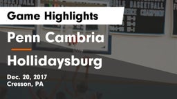 Penn Cambria  vs Hollidaysburg  Game Highlights - Dec. 20, 2017