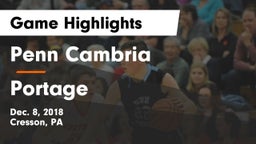 Penn Cambria  vs Portage  Game Highlights - Dec. 8, 2018