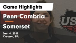 Penn Cambria  vs Somerset  Game Highlights - Jan. 4, 2019