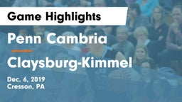 Penn Cambria  vs Claysburg-Kimmel  Game Highlights - Dec. 6, 2019