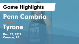 Penn Cambria  vs Tyrone  Game Highlights - Dec. 27, 2019